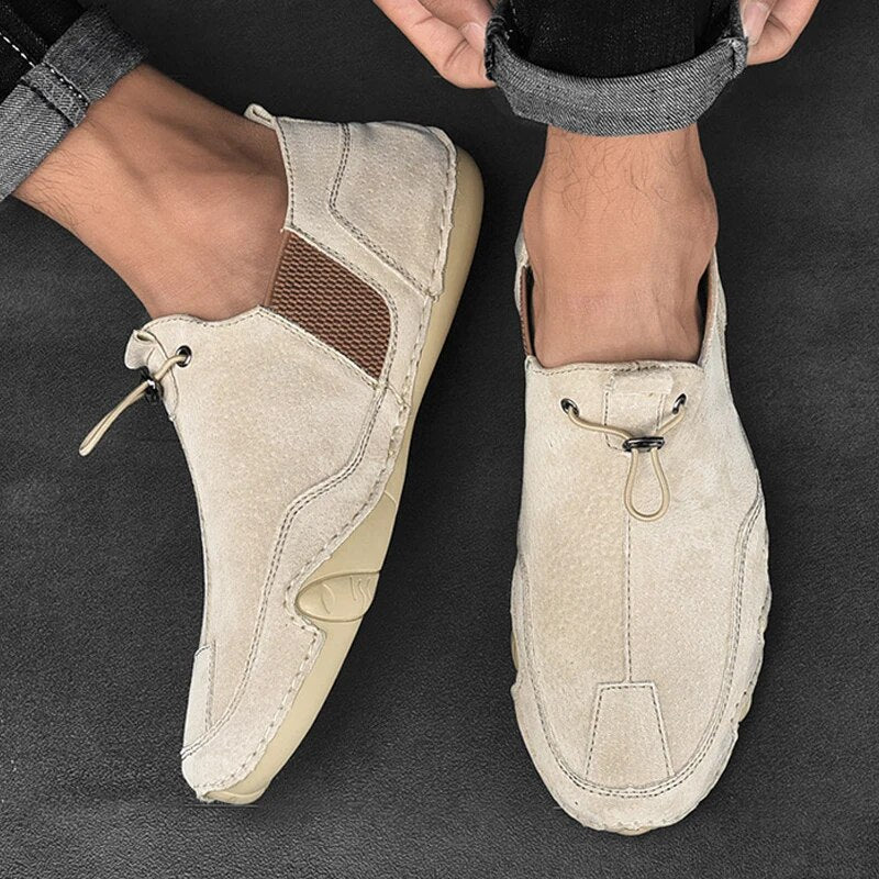 Loafers heren instap met elastische inzet