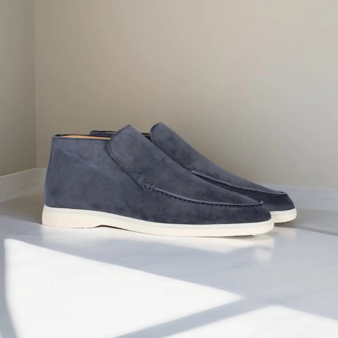 Heren Elegante Hoge Loafers van suède