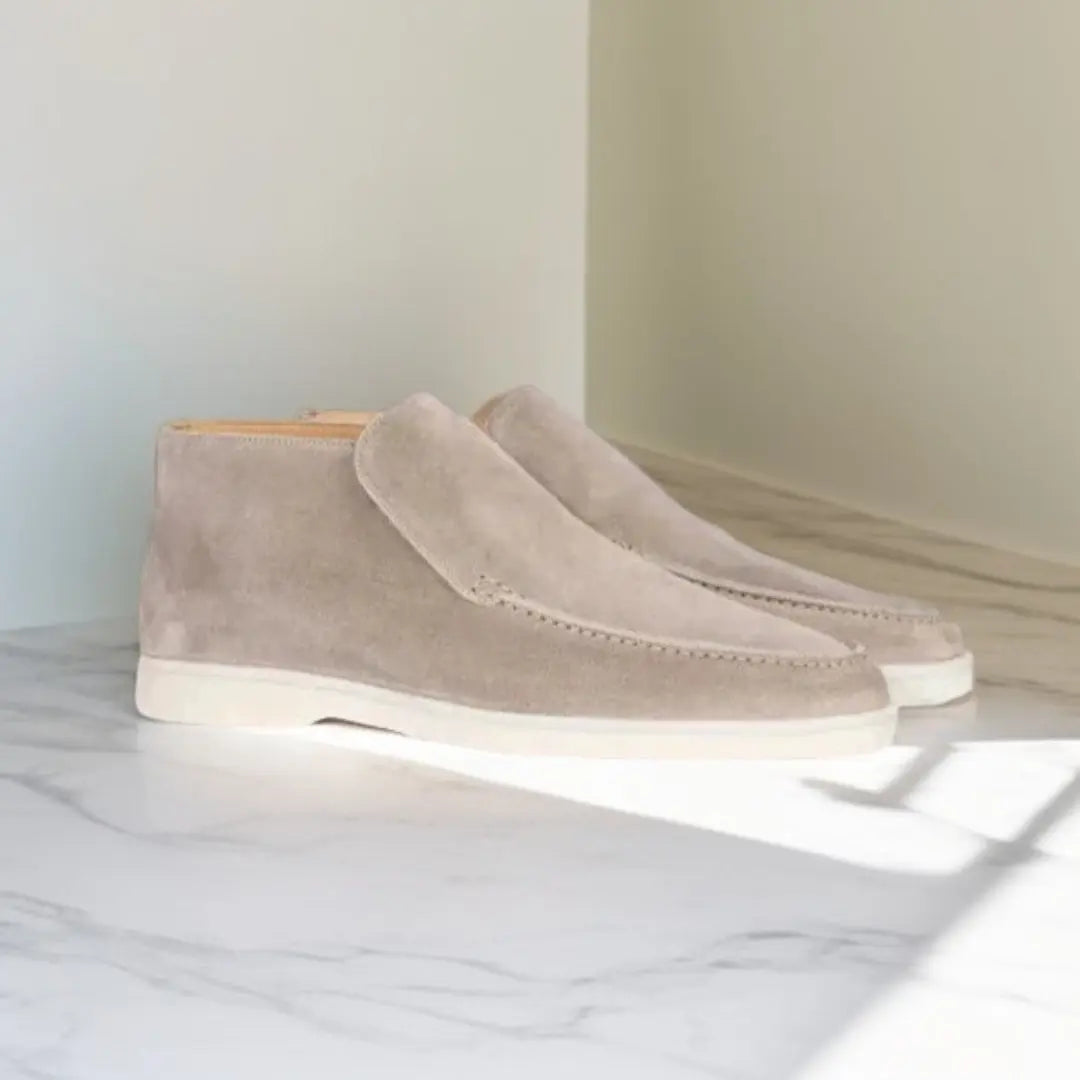 Heren Elegante Hoge Loafers van suède