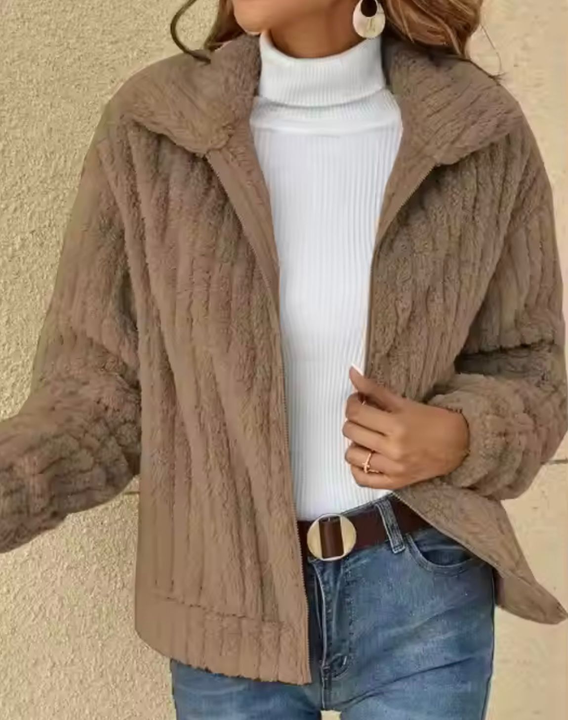 Dames Elegante Gilet Vest met ritssluiting