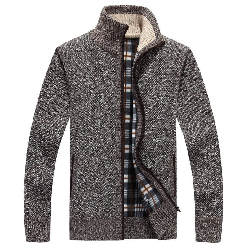 Bas - Warm grofgebreid vest voor heren Close Up