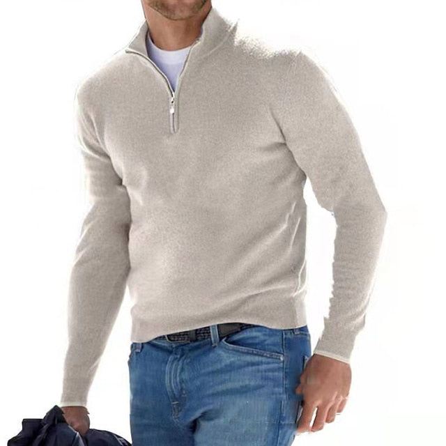 Half Zip Sweater en lange mouwen