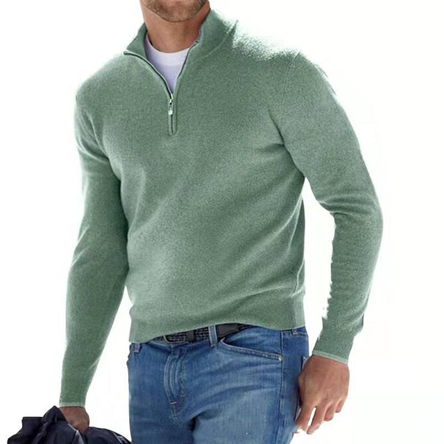 Half Zip Sweater en lange mouwen