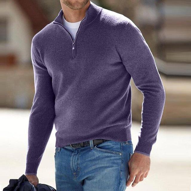 Half Zip Sweater en lange mouwen