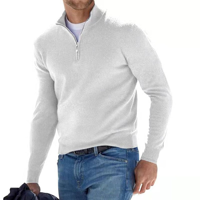Half Zip Sweater en lange mouwen