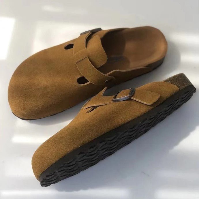 Daan - Leren Boston-sandalen voor heren Hero