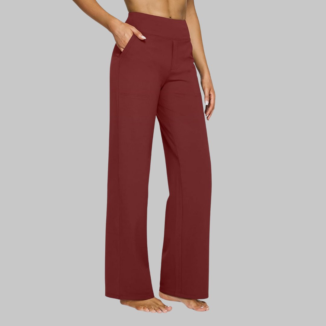 Fenna - Elegante wide leg broek met elastische taille voor dames View 11