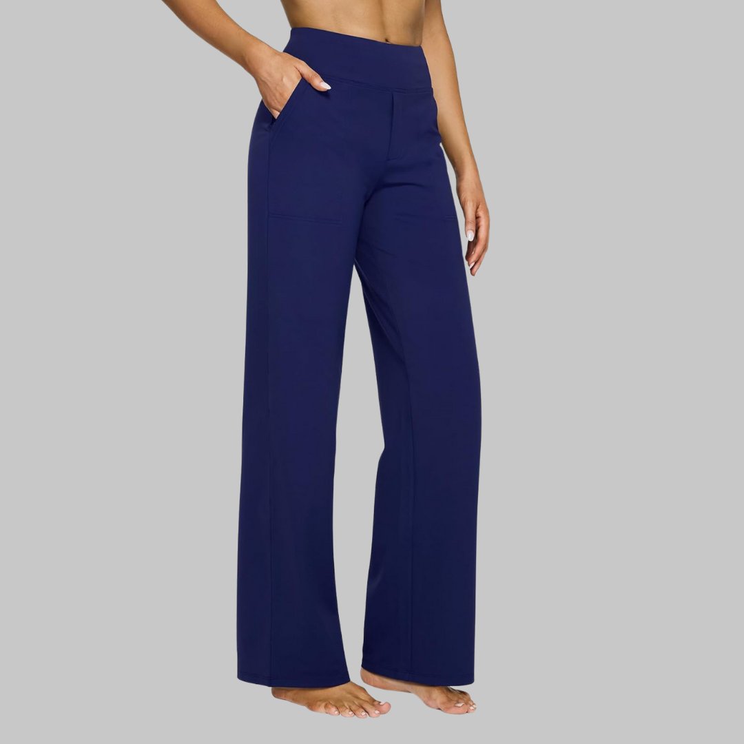 Fenna - Elegante wide leg broek met elastische taille voor dames View 12