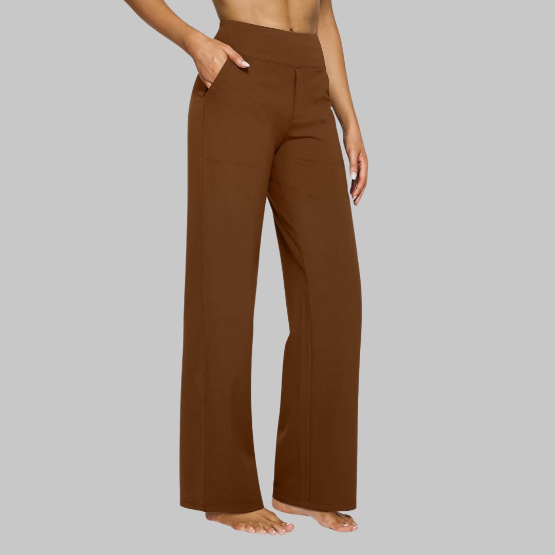 Fenna - Elegante wide leg broek met elastische taille voor dames View 13