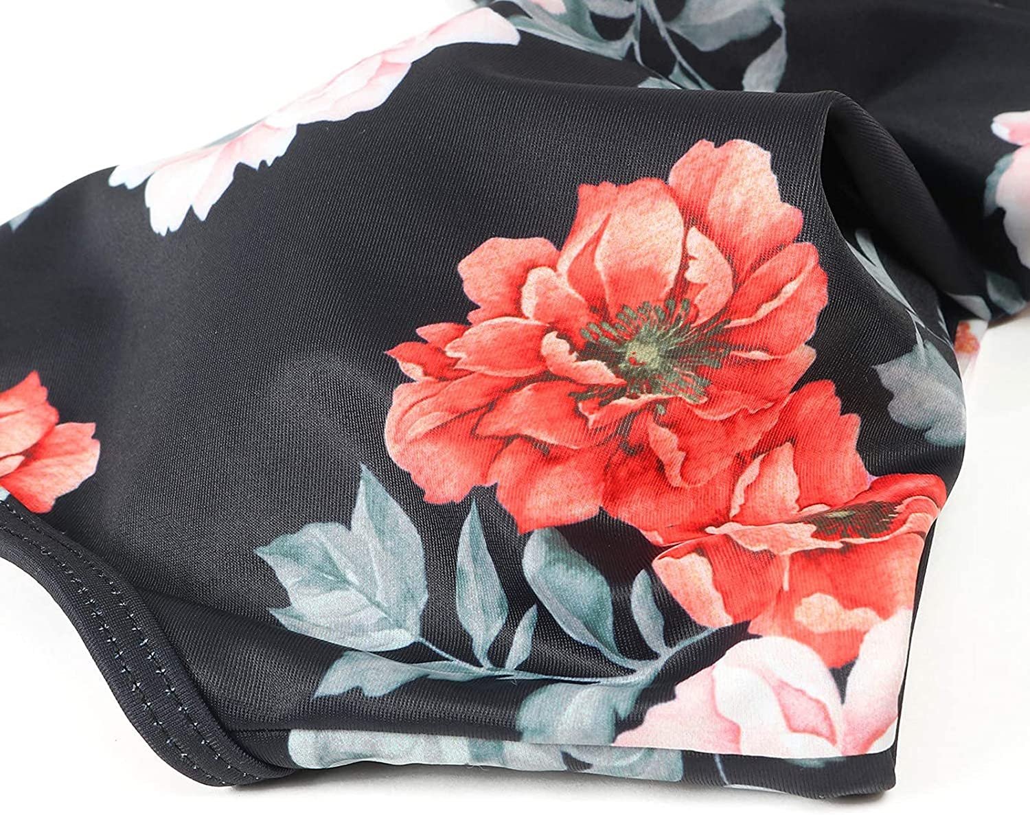 Fleur - Kleurrijke high waist damesbikini met crossover top View 12