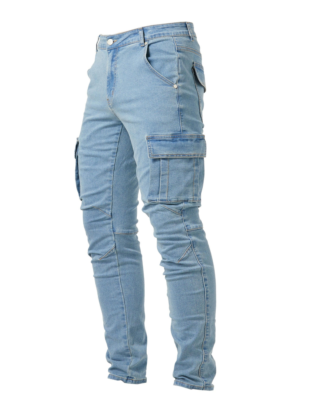 Cargo Jeans Heren slim Fit