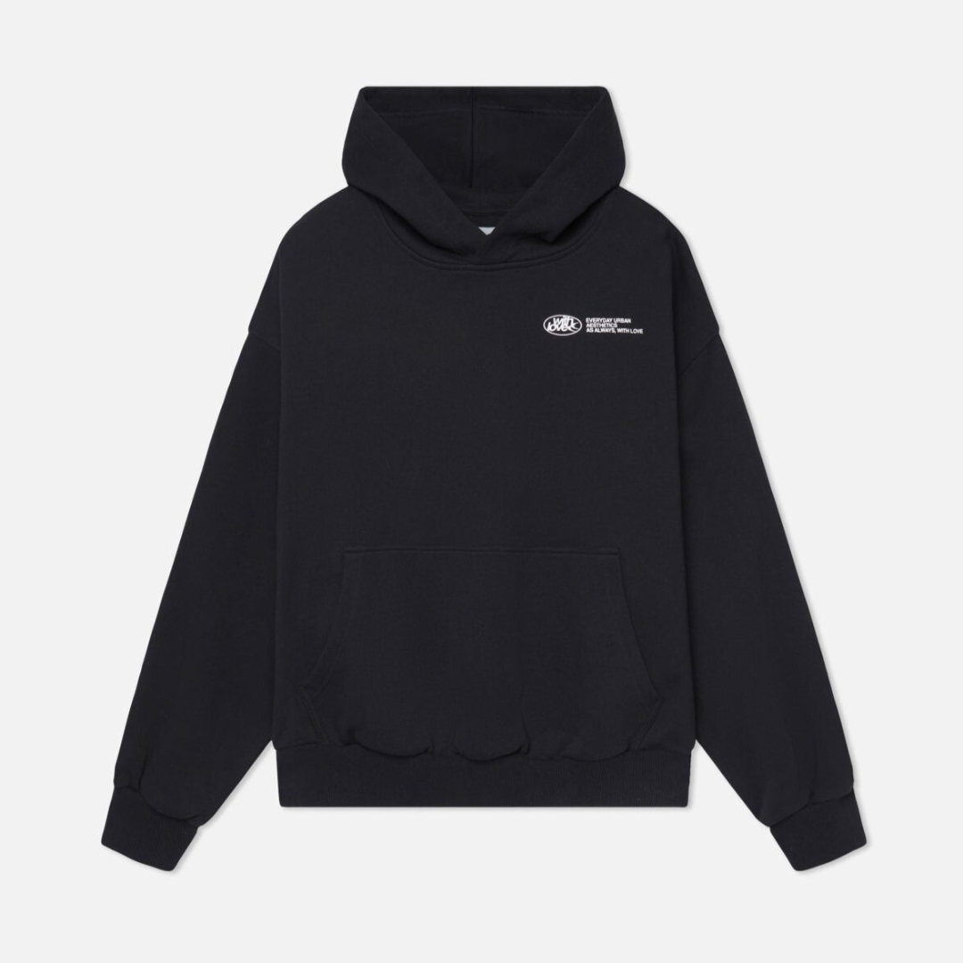 Oversized 'withlove' Hoodie en print