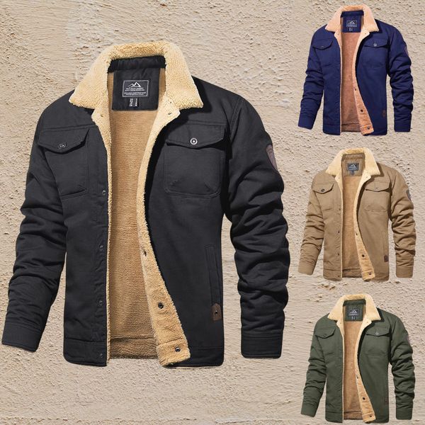 Heren Bomberjacket met teddyvoering en kraag