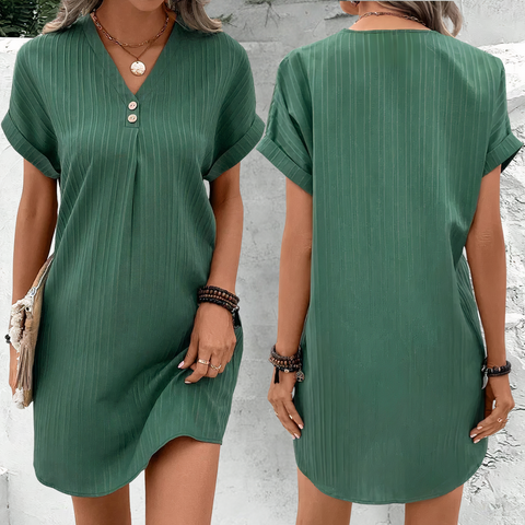 Dames Elegante Zomerjurk met v hals