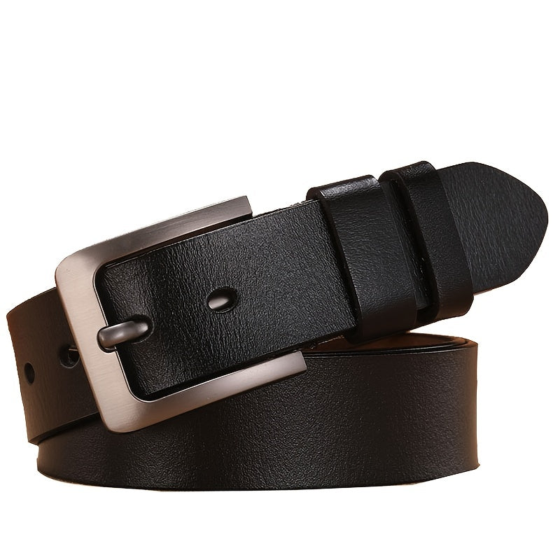 Leren riem met metalen gesp