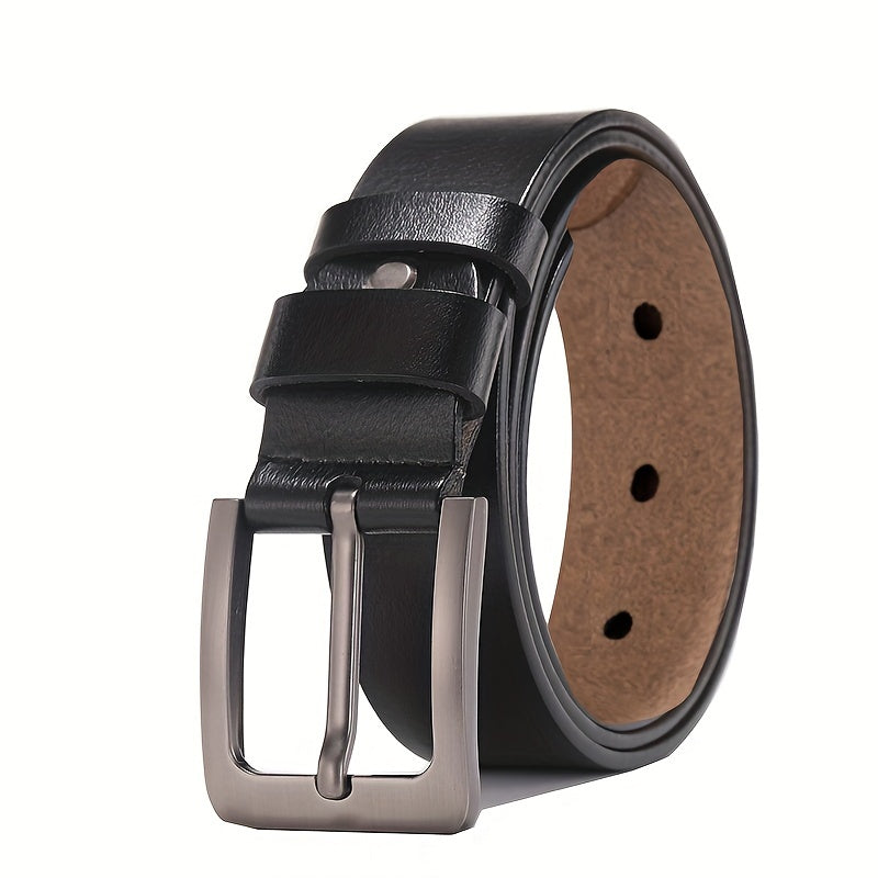 Leren riem met metalen gesp