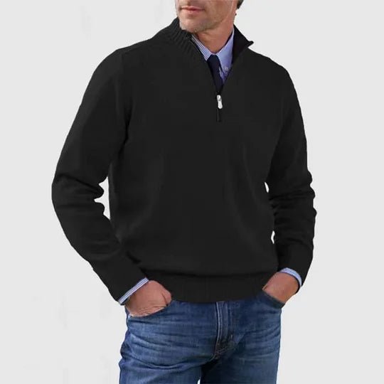 Joris - Klassieke half-zip trui voor heren Back