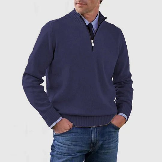 Joris - Klassieke half-zip trui voor heren View 11