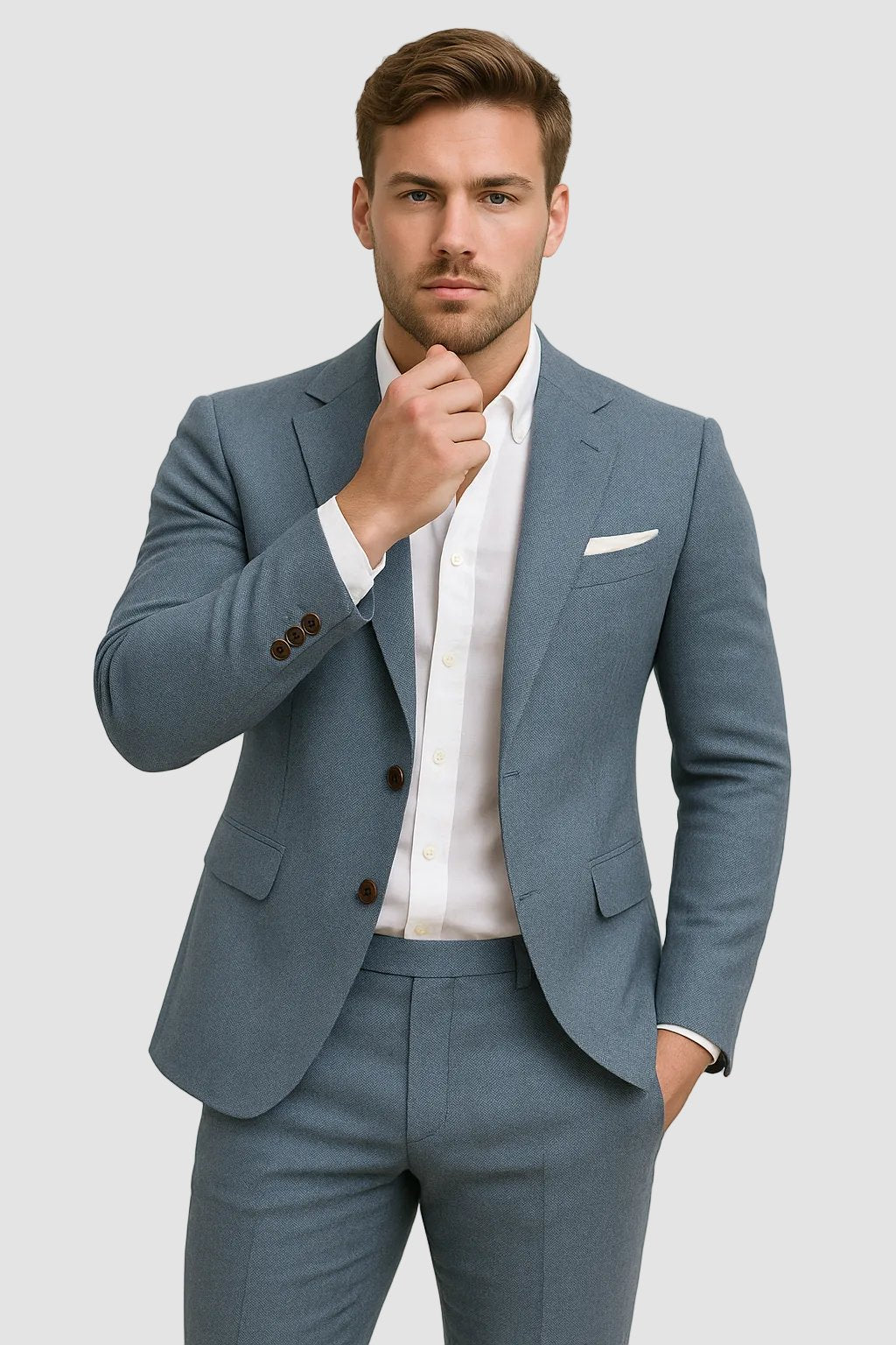 Joris - Slim fit linnen herenpak voor de zomer Hero