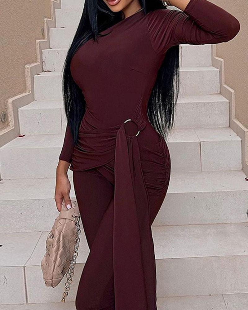 Jumpsuit - Modieus en Casual - 100% Polyester - Ideaal voor Winter, Herfst en Lente