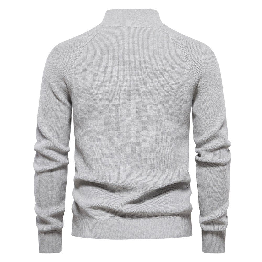 Lars - Klassieke half-zip trui voor heren Angle