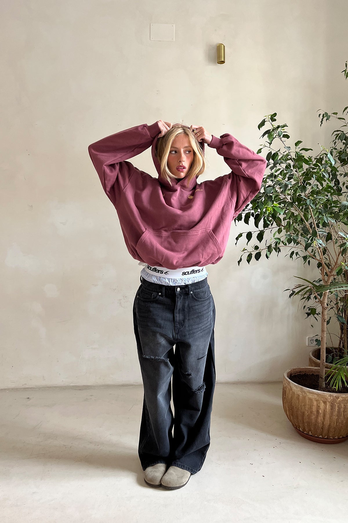 “With love” Oversized hoodie