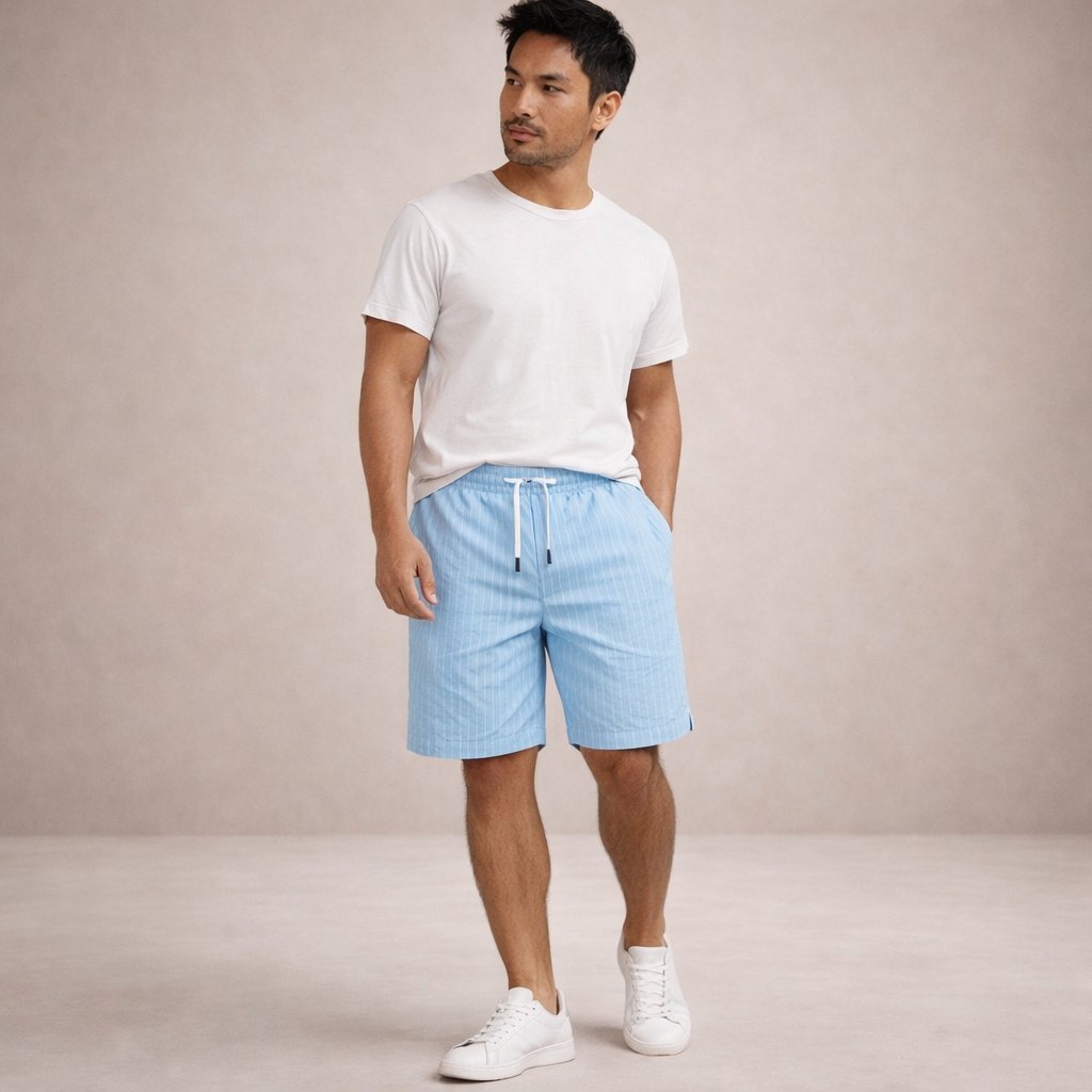Luuk - Casual linnen korte broek voor heren Back