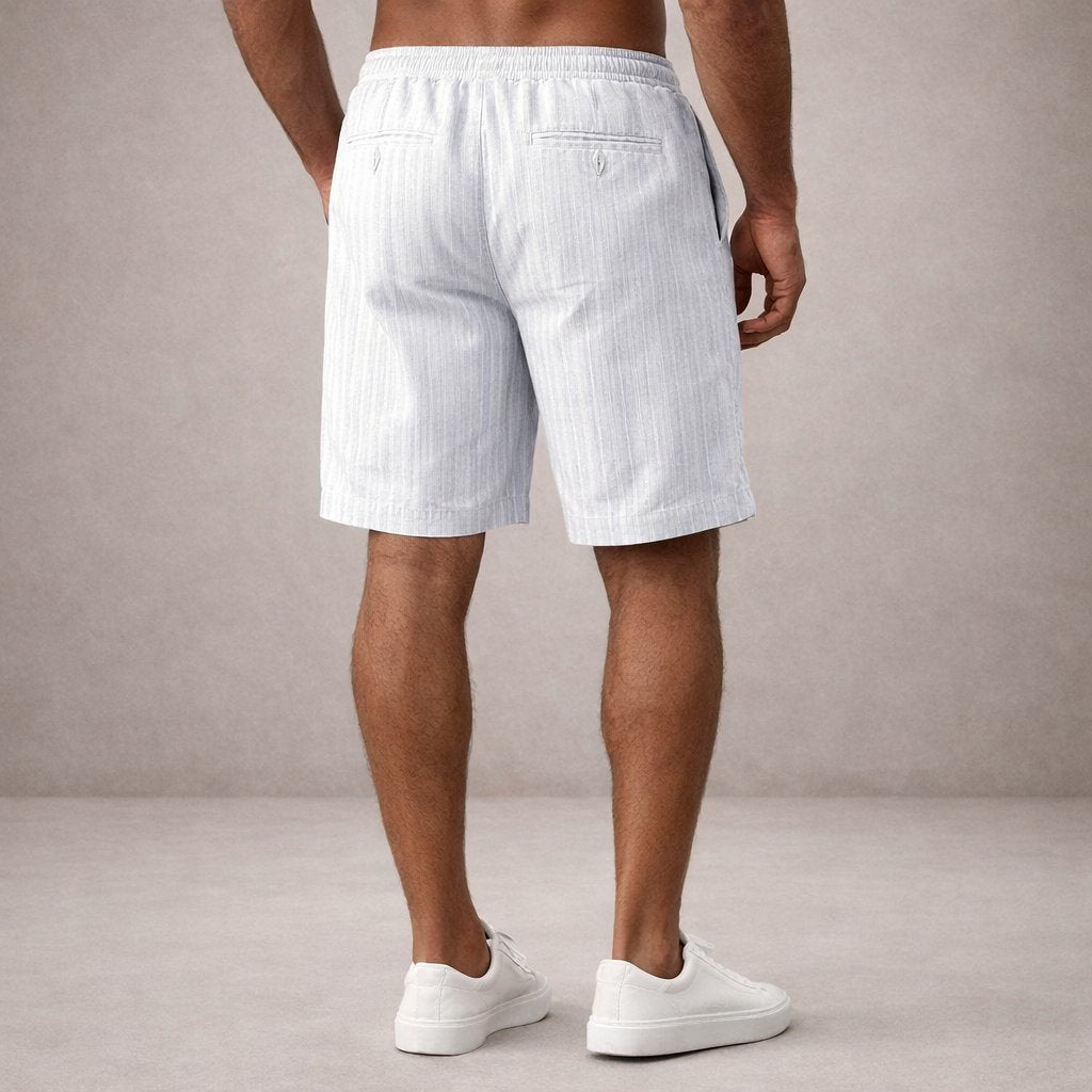 Luuk - Casual linnen korte broek voor heren Front