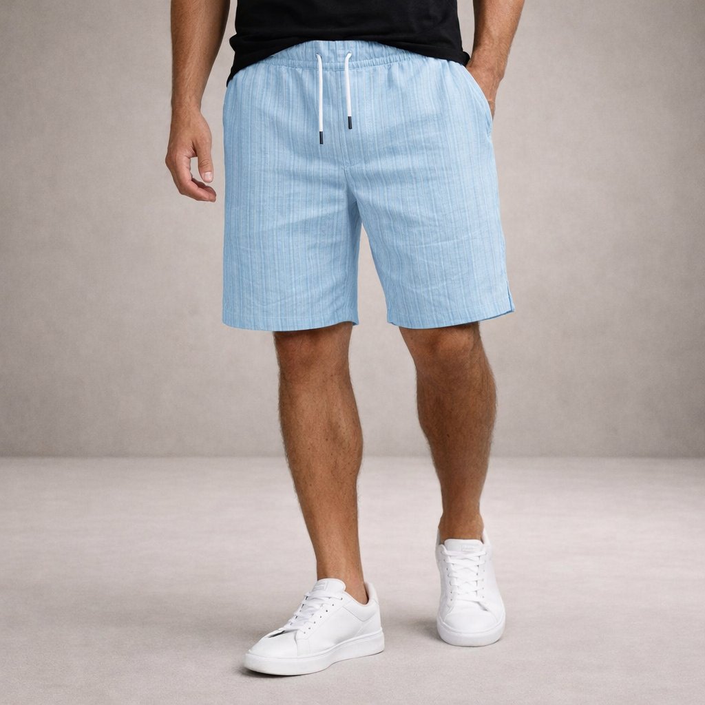 Luuk - Casual linnen korte broek voor heren Side