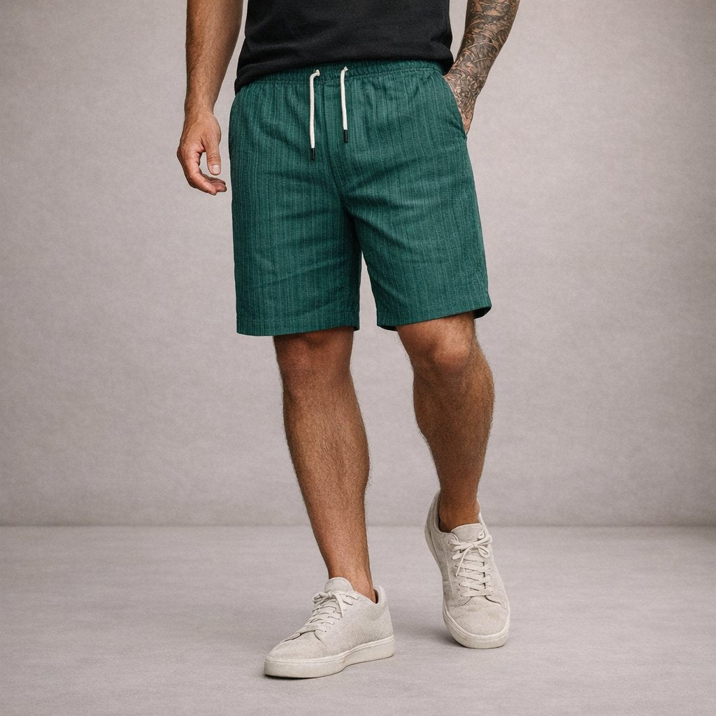 Luuk - Casual linnen korte broek voor heren View 12