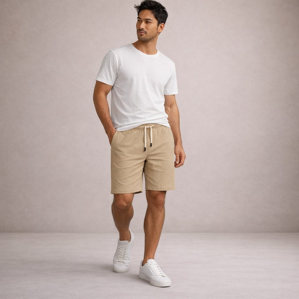 Luuk - Casual linnen korte broek voor heren View 23