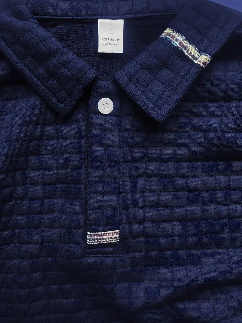 Luuk - Casual longsleeve polo voor heren Lifestyle