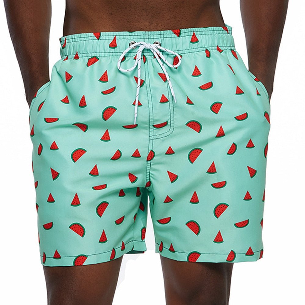 Luuk - Sneldrogende zomerse zwembroek met bananenprint voor heren View 14