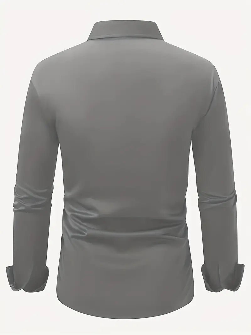 Maarten - Ademend slim fit overhemd met lange mouwen voor heren View 17