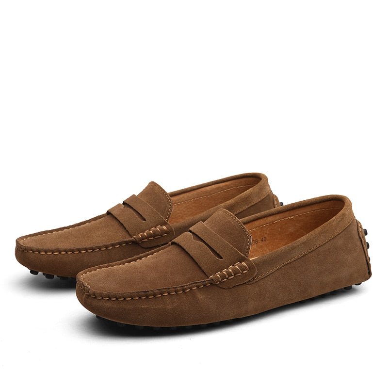 Maarten - Casual suède loafers met penny strap voor heren Lifestyle