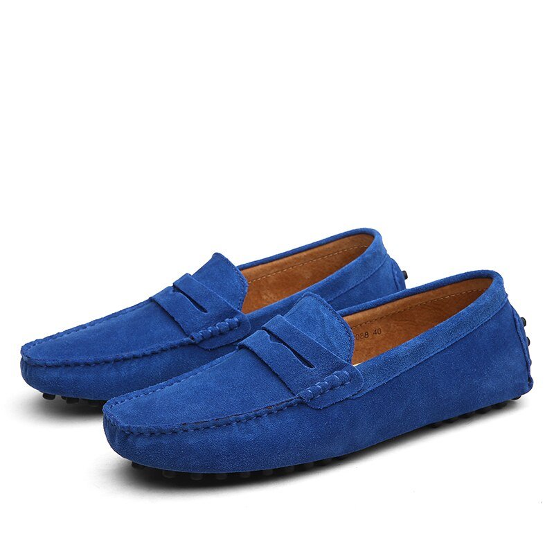 Maarten - Casual suède loafers met penny strap voor heren View 12