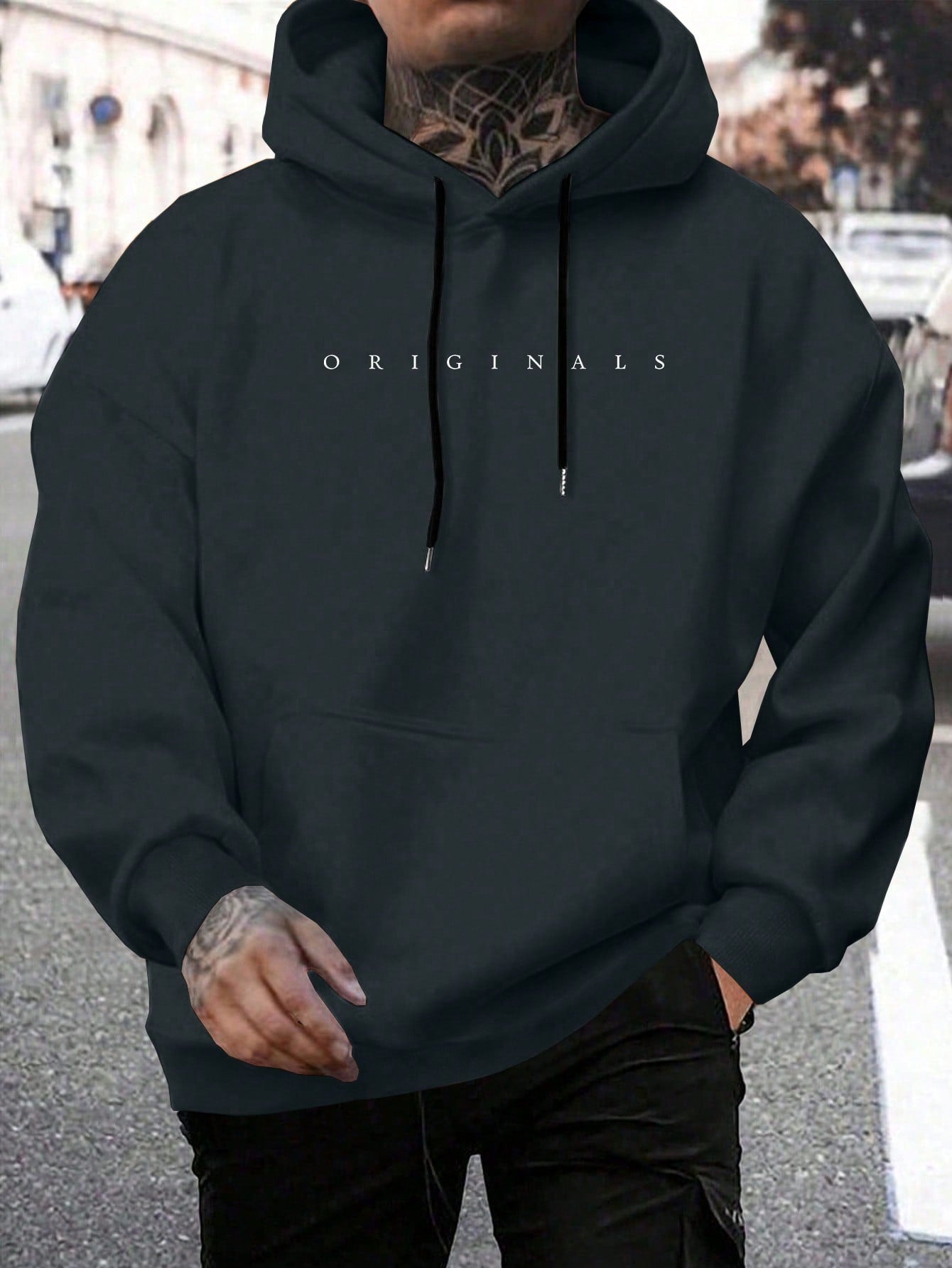 Heren Originals Hoodie en letterprint