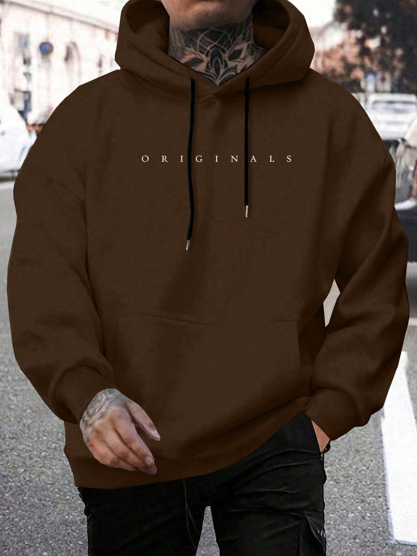 Heren Originals Hoodie en letterprint