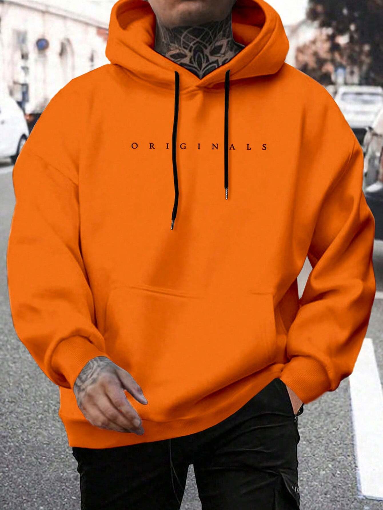 Heren Originals Hoodie en letterprint