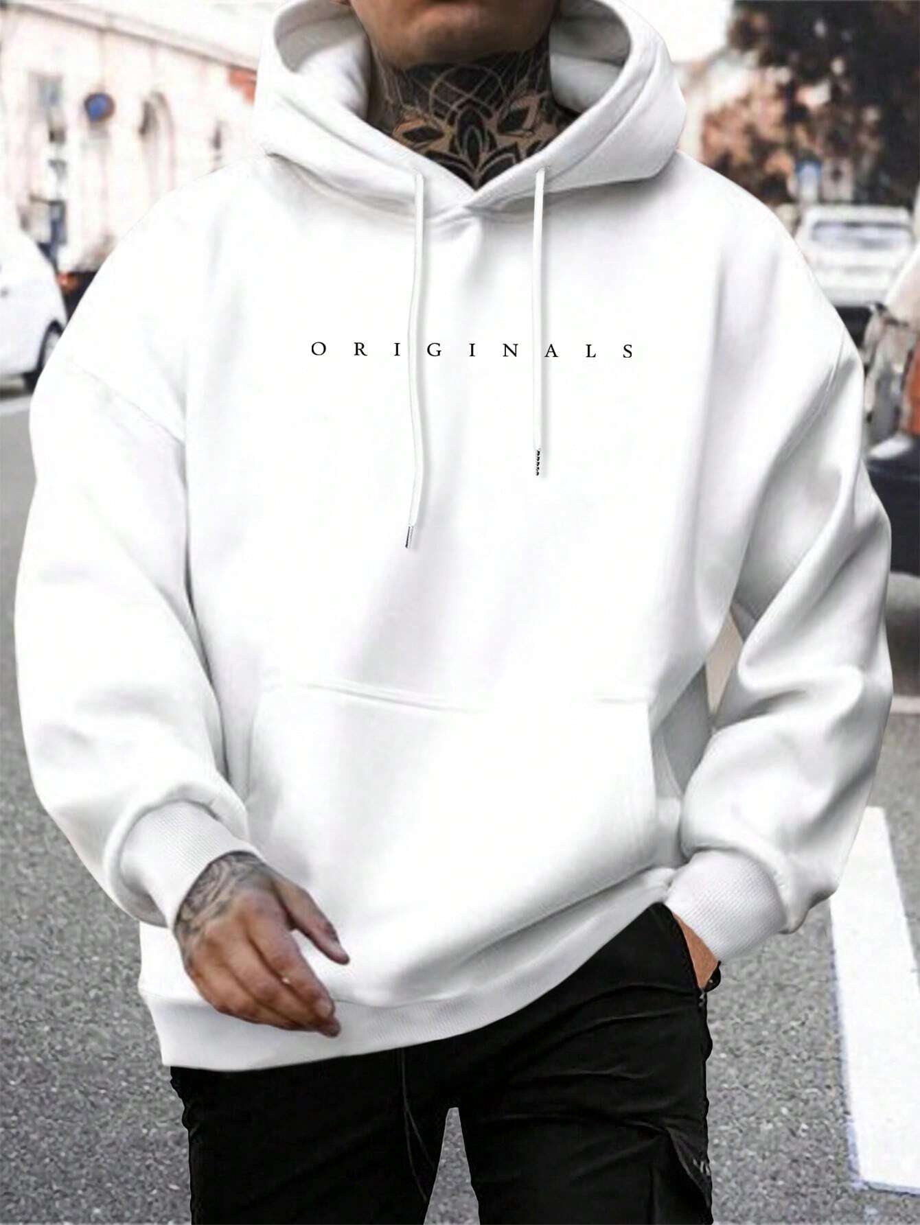 Heren Originals Hoodie en letterprint