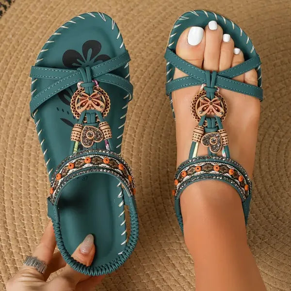 Sandalen Dames met Sierbandjes