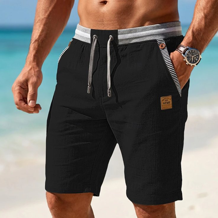 Rens - Lichte zomershort met veterdetail voor heren Side