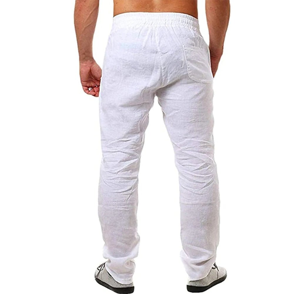 Rens - Luchtige linnen pantalon met elastische taille voor heren Alternate