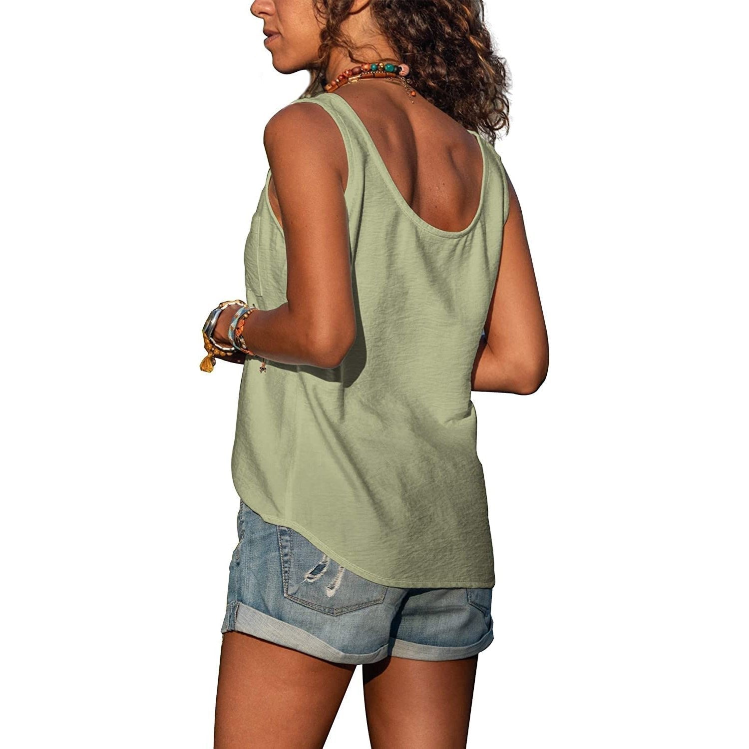 Roos - Elegante tanktop in ibiza-stijl met knopen voor dames View 12