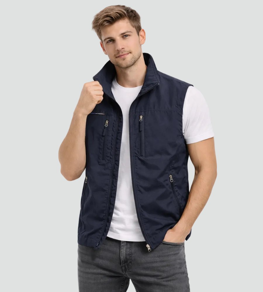 Ruben - Luchtige outdoor bodywarmer met rits voor heren Hero