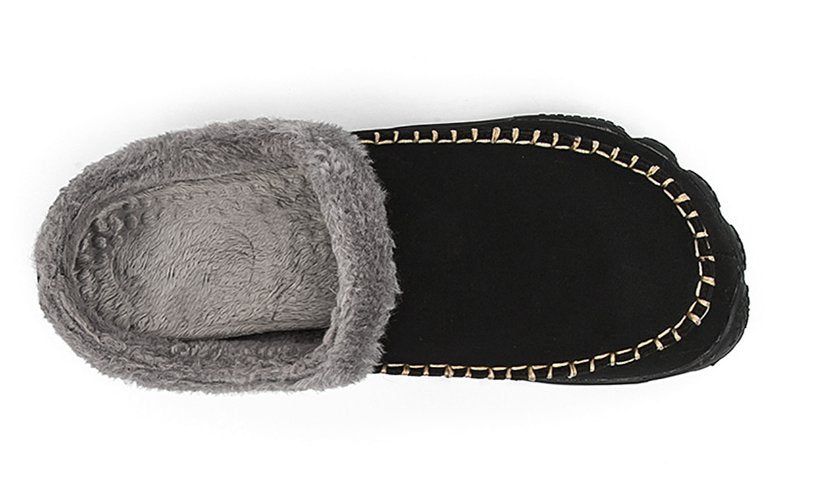 Sam - Warme gevoerde pantoffels met antislip zool voor heren Front