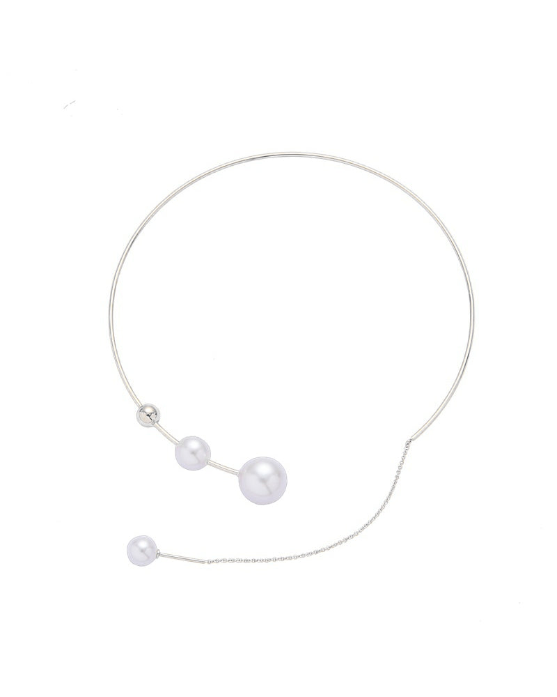 Nina | Claviculeketting met nep parel