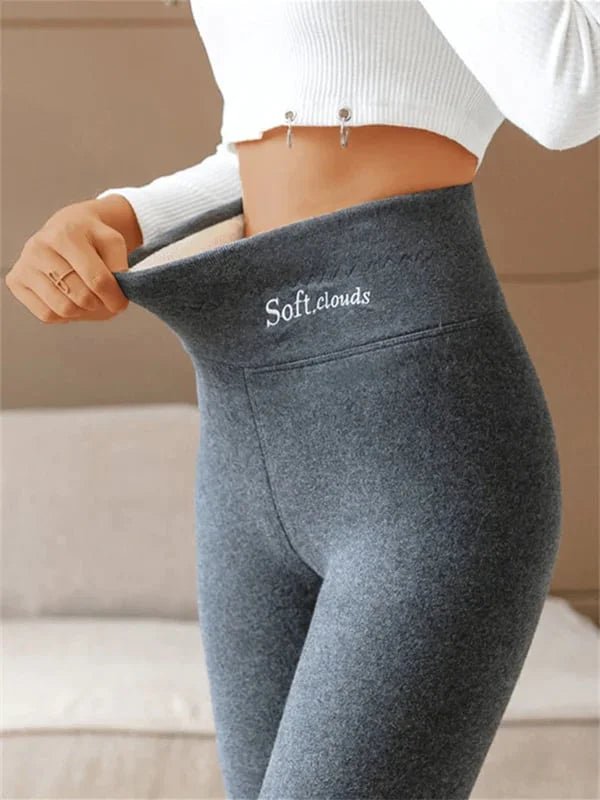 Tessa - Warme comfortabele leggings met binnenvoering voor dames Side