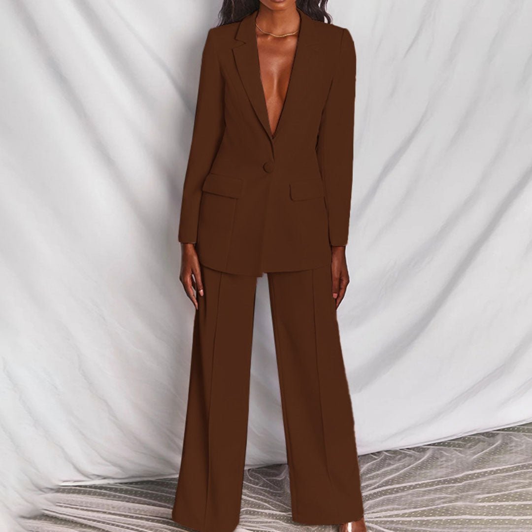 Vera - Chique blazer en broek set voor dames Full